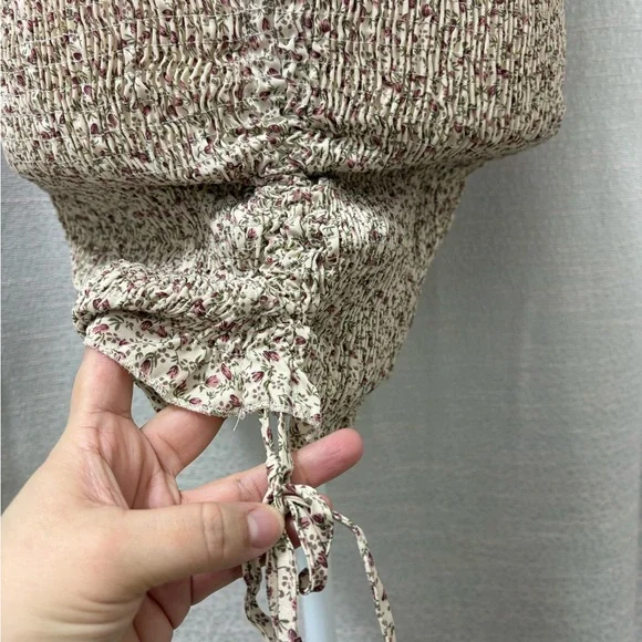 Blush Womens Cottagecore Smocked Floral Mini Dress Size Small Coquette Fairycore - Picture 8 of 15